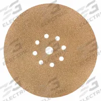 DEWALT Drywall Sanding Disc: Disc, 9 in, Hook and Loop, Paper Backing, 80 Grit, 5 PK (MPN DWAS805P). Key specifications — attr913104: Aluminum Oxide; attr913107: Paper; attr913116: 8; attr913105: Coated; attr913112: Coarse; attr913109: Open; attr913117: Tear; attr662094: Abrasive for Drywall Sanders.
