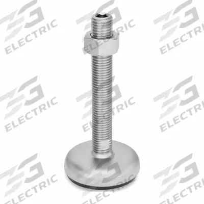 JW WINCO Male-End Leveling Mount: Swiveling Stud, 3/4"-10 Thread Size, 3.94 in - Non-Skid Male Leveling Mounts
