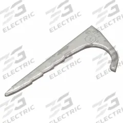 RACO Nail Strap: Steel, Galvanized, 3/4 in Trade Size / Wire Range (MPN 2253). Key specifications — Manufacturer Part Number: 2253; Compatible Conduit Trade Size: 3/4 in; Material: Steel; Finish: Galvanized; Color: Gray; For Use With: Armored; Flex; MC.