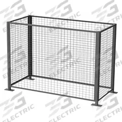 MORSE Drum Safety Enclosure: 40 in x 88 in x 63.25 in, 3 ft Door Opening Wd, Steel, Baked Enamel (MPN GEK-456-E3). Key specifications — attr1187472: Three; attr1187475: 456-E3-50; attr1187478: Steel; attr1187482: Gray; attr1187486: MORSE.