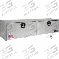 BUYERS PRODUCTS Top Sider: Topside Truck Box, Double Drop-Down Doors Lid, T-Handle Compression (MPN 1701564). Key specifications — Brand: BUYERS PRODUCTS; Color: Silver; Lock Type: Keyed.