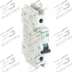 SCHNEIDER ELECTRIC IEC Miniature Circuit Breaker: 30 A Amps, 60V DC, 14kA at 120/240V AC, C60BP (MPN M9F44130). Key specifications — Brand: SCHNEIDER; DC Voltage Rating: 60V DC; Max. AIR Rating: 14kA at 120/240V AC; Terminal Connection: Screw Clamp; AC Voltage Rating: 240/277/480V AC.