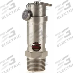 CONRADER Safety Valve: Soft Seat, 3/4 in (M)NPT Inlet (In.), 200 psi Preset Setting (PSI), Viton (MPN SRV530-3/4-V-SS-200). Key specifications — attr291993: Soft Seat; attr291998: Stainless Steel; attr292007: Viton; attr292009: Stainless Steel; attr294753: CONRADER.
