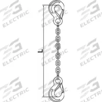PEWAG Chain Sling: 9/32 in Chain Trade Size, 63 Chain Grade, Sling Hook, Stainless Steel, Fixed (MPN 7G63SSS/10). Key specifications — Hook Type Included: Sling Hook; Brand: PEWAG.