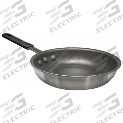 CRESTWARE Fry Pan: Non-Stick, 10 1/2 in Top Dia, Aluminum, Silver, Steel, NSF Certified - Non-Stick Frying Pans