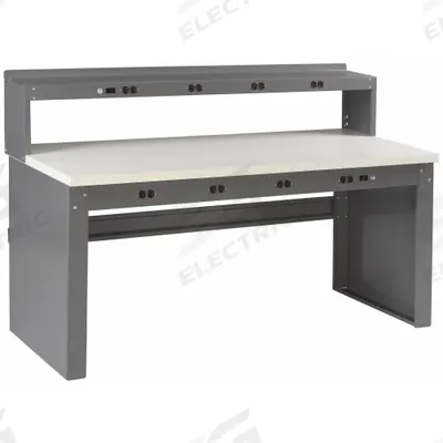 TENNSCO Workbench: Fixed Ht, Laminate, 72 in x 30 in, 750 lb Overall Load Capacity - Workbenches with Risers