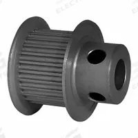 DAYTON Timing Pulley: Modified Curvilinear, Fixed, For GT Timing Belt Section, For 9 mm Belt Wd (MPN 26-2P09-6FA3). Key specifications — Brand: DAYTON; Finish: Clear Anodized; For Belt Series: Powerhouse®.