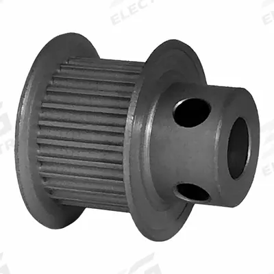 Dayton Timing Pulley: Modified Curvilinear, Fixed, For GT Timing Belt Section - GT Section Fixed-Bore Timing Pulleys with Hub