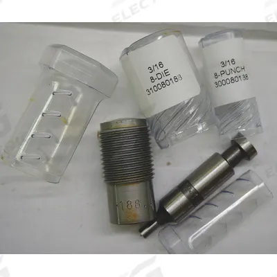 ROPER WHITNEY Die: 158 ga Capacity (Steel), 8 Punch, 3/16 in Punch Dia, 3/16 in Die Size - Sheet Metal Punches & Dies
