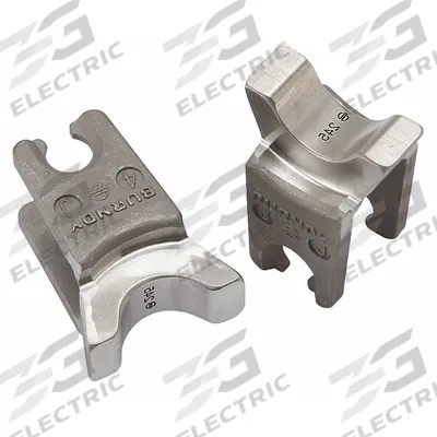 BURNDY Upper and Lower Crimping Die: 2/0 AWG Aluminum Lug, YA-A/YS-A, 1 Sizes - Burndy Replacement Crimping Dies