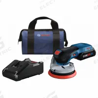 BOSCH Random Orbit Sander Kit: CORE18V, Battery Included, 5 in Dia, Random Orbital, Hook and Loop (MPN GEX18V-5B15). Key specifications — attr658803: Bare Tool; attr658797: 4.0 Ah; attr658828: Random Orbital Sander Kit; attr658800: BOSCH; attr868314: 18 V.