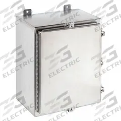 WIEGMANN Enclosure: 304 Stainless Steel, 20 in x 16 in x 10 in, NEMA 12/13/3R/4/4X, Solid Cover (MPN SSN4201610). Key specifications — Brand: WIEGMANN; Closure Method: Clamps; Enclosure Material: 304 Stainless Steel; Knockouts: Not Included.