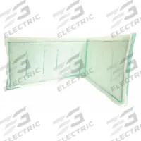 GRAINGER Link Air Filter: 20 in x 16 in x 1 in, 16 in Section Wd, 4 Sections, 3 Ply, MERV 8 (MPN 2DWJ8). Key specifications — Performance Rating: MERV 8; Brand: GRAINGER; Media Material: Synthetic.
