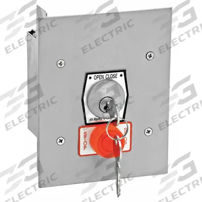 AMERICAN GARAGE DOOR SUPPLY Keyswitch: Open-Close-Stop, Momentary Contacts, Outdoor - Keyed Garage Door Opener Stations