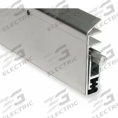 NATIONAL GUARD Automatic Door Bottom: Single Fin Insert, Stainless Steel, 36 in Lg, 2 1/2 in Wd (MPN 229NSS-3). Key specifications — Brand: NATIONAL GUARD.