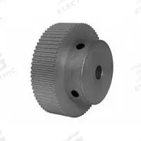 DAYTON Timing Pulley: Modified Curvilinear, Fixed, For GT Timing Belt Section, For 9 mm Belt Wd (MPN 72-2P09M6A6). Key specifications — Brand: DAYTON; Finish: Clear Anodized; For Belt Series: Powerhouse®.