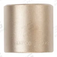 AMPCO Nonsparking Socket: Metric, 1 in Drive Size, 36 mm Socket Size, 6-Point, Std, Unfinished (MPN SS-1D36MM). Key specifications — attr1204292: Not Tether Capable; attr1204298: Unfinished; attr1204311: AMPCO.