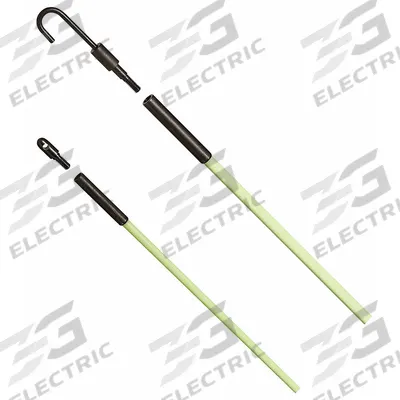 IDEAL Tuff-Rod Fishing Pole: 10 AWG Max Wire Capacity, 24 AWG Min Wire Capacity - Glow Rods