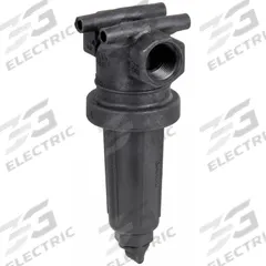 BANJO Inline Strainer: Polypropylene, 1 in, NPT, Mesh, 0.0234 in Screen Size, 9 in Ht, 3 7/8 in Lg (MPN LST100-30). Key specifications — Screen Material: 316 Stainless Steel; Bowl Color: Black; Material: Polypropylene; Brand: BANJO; Seal Material: EPDM; Color: Red.