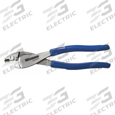 WESTWARD Crimper: 10 AWG/12 AWG/14 AWG/16 AWG/18 AWG/20 AWG/22 AWG, 9 1/2 in Overall Lg - Pliers-Style Wire Connector & Terminal Crimpers