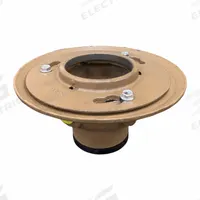 JAY R. SMITH MFG. CO Floor Drain: 9 in Overall Dia, 2 in Nominal Pipe Size, Push On, Cast Iron (MPN 2005L02BA-P050). Key specifications — Color: Yellow; Connection Type: Push On; Brand: JAY R. SMITH MFG. CO; Includes: Trap Primer Connection.