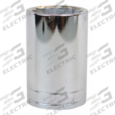 SK PROFESSIONAL TOOLS Socket: SAE, 1/2 in Drive Size, 1 1/2 in Socket Size, 12-Point, Deep - 1/2" Drive Hand Sockets