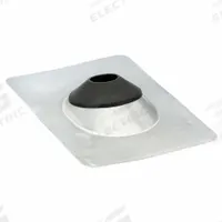 Steel Roof Vent Pipe Flshng for 2"pipe: For Shingled Roof, Rectangular Base, For 1 Pipes, Steel (MPN 4YN39). Key specifications — Top Opening: Open; Material - Collar: Elastomeric; Brand: PORTALS PLUS.