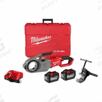 MILWAUKEE Pipe Threading Machine Kit: Cordless, M18, For 1/8 in to 2 in Pipe, 0 Die Heads (MPN 2874-22HD). Key specifications — attr551379: Support Arm; attr553540: 12R; attr551340: (2) Batteries; attr551343: Not Included.