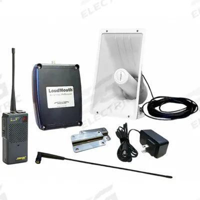 RITRON Wireless Public Address Speaker System: 8 ohm Impedance, 7 in Overall Wd - Public Address Systems