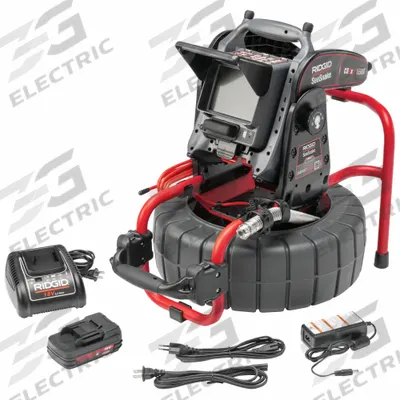 RIDGID Underground Inspection Camera System: SeeSnake, 131 ft Lg., 8 in Max. Pipe Dia. - Ridgid Pipe Inspection Camera Reels