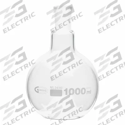 APPROVED VENDOR Boiling Flask: 1 L, Colorless, Round - Glass Boiling Flasks