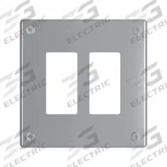 LEGRAND Wall Plate: Decorator-Rocker, 2 Gang, Silver, Jumbo Size (MPN WSP62G1PS). Key specifications — Brand: LEGRAND; Material: Stainless Steel; Includes: Torx Security Screws.
