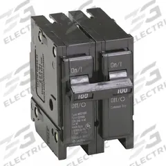 EATON Circuit Breaker: 100 A, 120/240V AC, Single Phase, 10kA at 120/240V AC, Type BR Loadcenters (MPN BR2100). Key specifications — Amps: 100 A; AC Voltage Rating: 120/240V AC; Phase: Single; Max. AIR Rating: 10kA at 120/240V AC; Circuit Breaker Type: Standard; For Use With: Type BR Loadcenters; Brand: EATON.