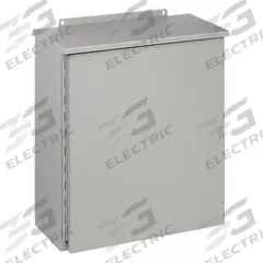 WIEGMANN Enclosure: Steel, 24 in x 20 in x 8 in, 3R, Solid Cover, Hinged, Painted (MPN RHC242008). Key specifications — Brand: WIEGMANN; Closure Method: 1/4-Turn Latch; Knockouts: Not Included.
