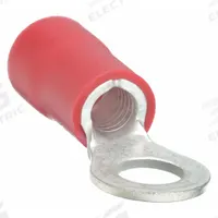 GRAINGER Ring Terminal: Red, Vinyl Insulation, 1/4 in Stud Size, 8 AWG to 8 AWG Wire Sizes, 600 V (MPN 4FRC9). Key specifications — attr1308027: GRAINGER.