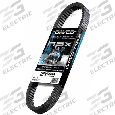 DAYCO Automotive Drive Belt: V-Belt, HPX, Cogged Belt, 25° Angle, 9/16 in Thick - HPX Series Cogged V-Belts