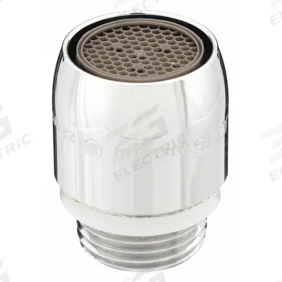 CHICAGO FAUCETS Outlet: 2.2 gpm Flow Rate, Aerated Flow Outlet, Brass, Chrome Finish, Male - Faucet Aerators & Outlets