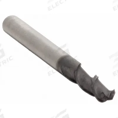 OSG Ball End Mill: Carbide, TiAlN Coated, 2 Flute, 1.5 mm Mill Dia, 5 mm LOC - Carbide Ball End Mills for Stainless Steel & Super Alloys