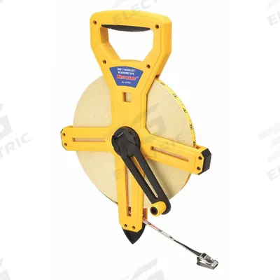 WESTWARD Long Tape Measure: Manual, 4YP87, SAE/Engineers Scale, 300 ft, 1/100 ft - Open-Reel Long Tape Measures