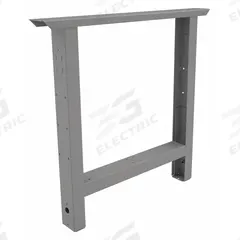 TENNSCO Adjustable Straight Leg: Adj Ht, Leg Extender, 3 in Overall Wd, 36 in Overall Dp, Steel (MPN AL-3236 MED GREY). Key specifications — Brand: TENNSCO; Material: Steel; Includes Mounting Hardware: No.