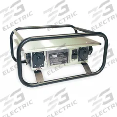 SOUTHWIRE Power Distribution Box: Single Phase, 125/250V AC, 50 A Inlet Current Rating, 7 Outlets (MPN 7706UGCX). Key specifications — Inlet Voltage Rating: 125/250V AC; Inlet Receptacle: Locking Receptacle 50A @ 125/250V AC; Brand: SOUTHWIRE.