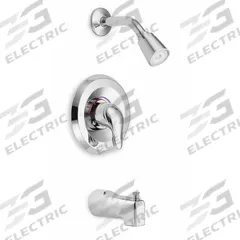 MOEN Tub and Shower Trim Kit: Chateau, 2.5 gpm Fixed Showerhead Flow Rate, Chrome, Single Function (MPN L2353). Key specifications — Connection Type: CC; Series: Chateau; Showerhead Spray Patterns: Single.