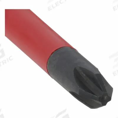 WIHA Insulated Phillips Screwdriver: Insulated SoftFinish, Long Lg, Not ESD Safe - Insulated Phillips Screwdrivers