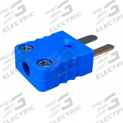 DAYTON Mini T-Type Plug: Jack, For Type T Thermocouple Type, Mini Plug, 2 Pins, Flat, Flat (MPN G-CMP-T/1.5MM). Key specifications — attr1432255: Flat; attr1276097: Jack; attr1276100: Constantan; attr1276082: Mini Plug; attr1276092: DAYTON; attr1276087: Blue; attr1276088: Plastic; attr1276089: G-CMP-T/1.5MM.
