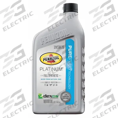 PENNZOIL Engine Oil: Synthetic, 1 qt Size, Bottle, 5W-20 - Gasoline Engine Oil