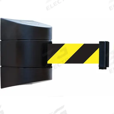 TENSABARRIER Retractable Belt Barrier: 30 ft Belt Lg, Pattern - Wall-Mount Retractable Belt Barriers