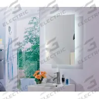 KETCHAM Bathroom Mirror: Rectangular, Glass, 36 in Overall Ht, 24 in Overall Wd, 1 3/4 in Overall Dp (MPN AUR-2436). Key specifications — attr1325493: KETCHAM; attr1325473: Unfinished; attr1348774: Back; attr1348772: Polished Edge; attr1325491: Yes.