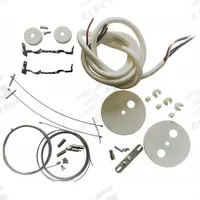 LUMINATION Cable Mounting Kit: 10 ft Lg, 2 in Wd, 1 1/4 in Ht, For LDS Series (MPN KIT-SUSP-MOUNT-PWR-FINISHED-10FT-WHTE). Key specifications — Includes: (2) Canopy Covers; Accessory Type: Suspended Kit; For Use With: LDS Series; Brand: LUMINATION.
