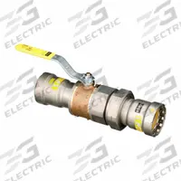 VIEGA MEGAPRESS Manual Two-Way Ball Valve: 1 1/2 in, Bronze, Straight, 125 psi Max. Pressure (CWP) (MPN 30710). Key specifications — Brand: VIEGA MEGAPRESS; Handle: Locking Lever.