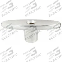 CHICAGO FAUCETS Handle: Tee, Chrome, 3/4 in Overall Ht, 2 1/4 in Overall Lg, Screw (MPN 293-006JKRCF). Key specifications — Brand: CHICAGO FAUCETS; Color/Finish: Chrome; Handle Type: Tee; Includes: Screw; Product Type: Handle.
